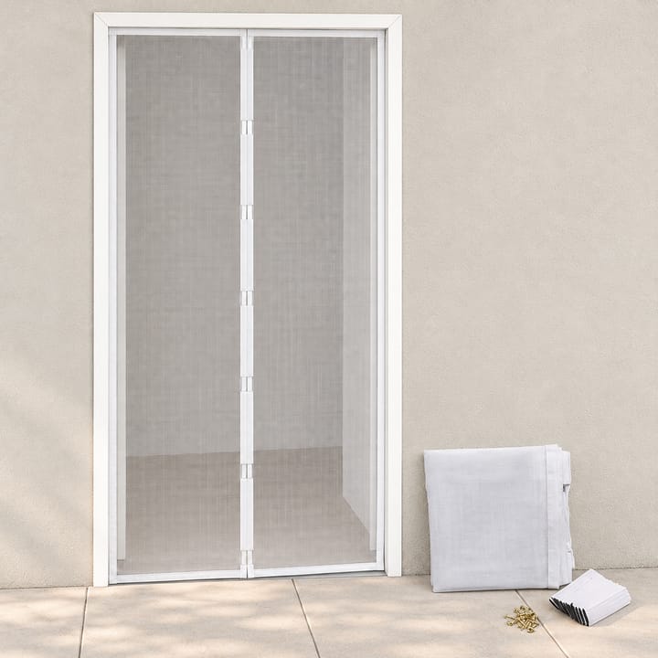Flux Magnetic Mesh Door Screen in White